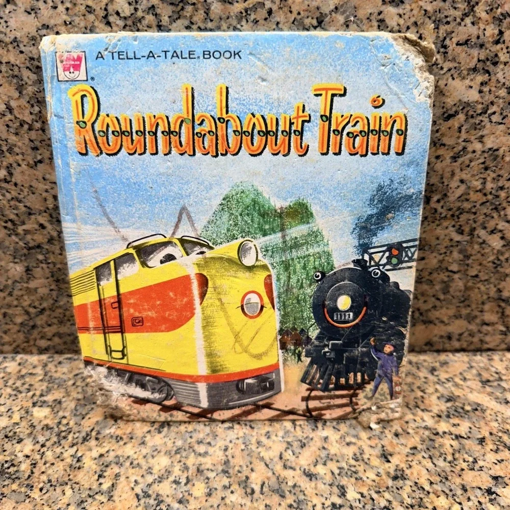 VTG 1958 Roundabout Train Betty Ren Wright Charles Clement Whitman Small Blue HC